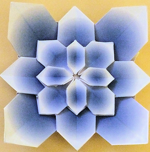 Fujimoto hydrangea on hydrangulated paper