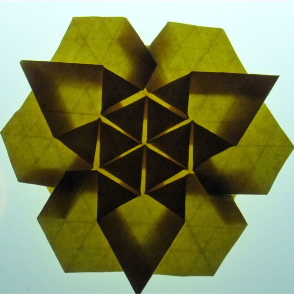 Triangle twist star backlit